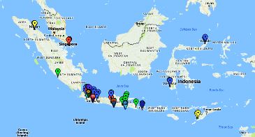 Peta Lokasi Perkuliahan Sore/Malam Nomor